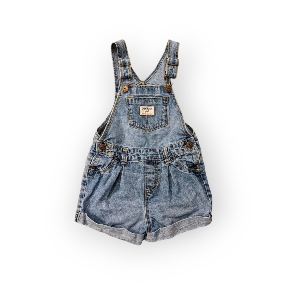 4T OshKosh B'Gosh Blue Denim Short Overalls